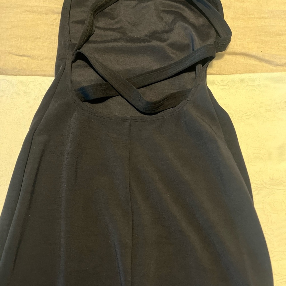 Robin Piccone Sexy Black Spandex Nylon Dress, Strappy Back  M - Picture 7 of 9